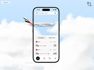 flight tracking app - concept design