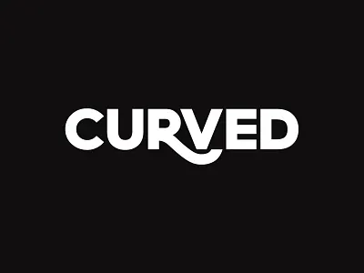 Curved Wordmark branding clever curved design logo mark minimal simple verbicon word wordplay workmark