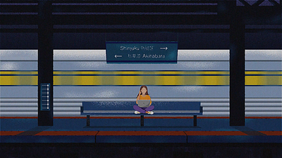 Subway Animation 2d animation after effects animation design illustration motion graphics