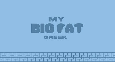 My Big Fat Greek - Food | Brand Identity & Packaging brand guidelines brand identity graphic design packaging