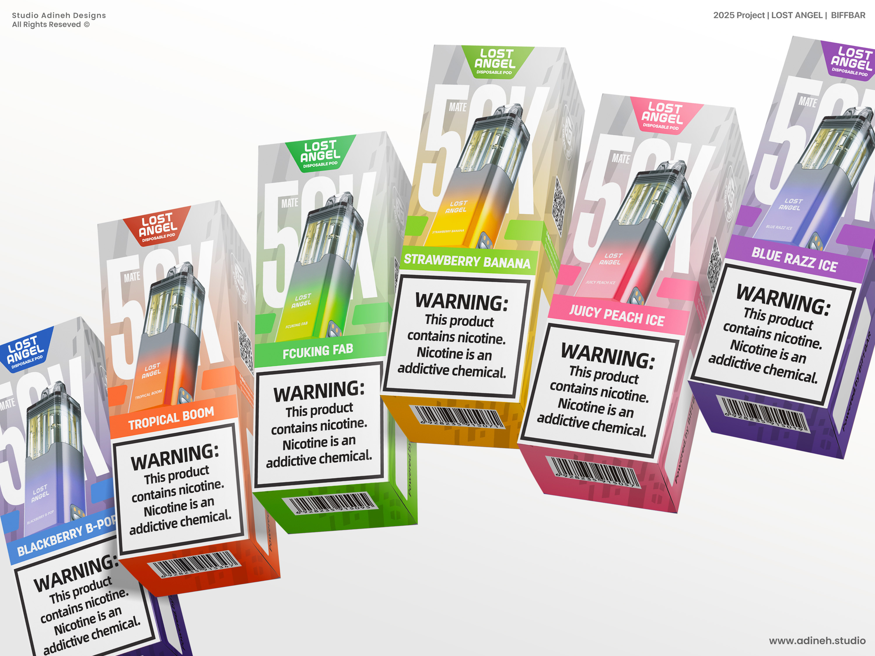 Example of Vape 3D Visual Poster & Packaging Design