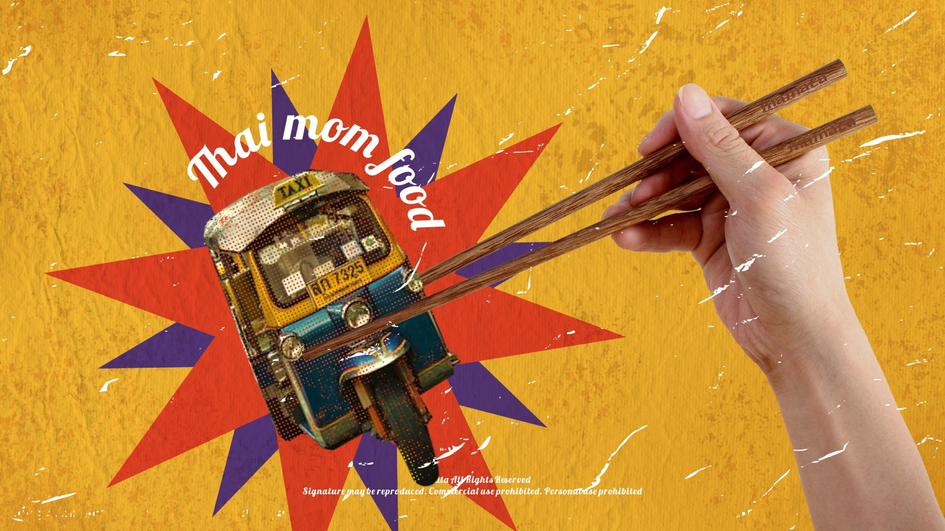 Mama Thai — A Nostalgic Street Food Brand with Neon Heat branding graphic design logo