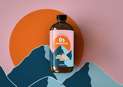 Õs Kombucha - Health Beverage | Packaging Design brand identity branding graphic design logo packaging design