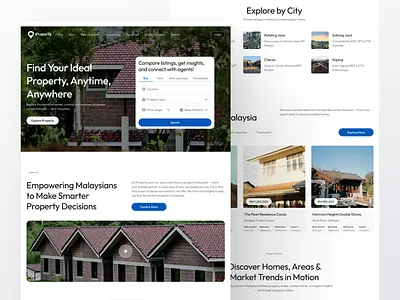 iProperty Malaysia – Modern Redesign for a Seamless Property architecture clean real estate design design landing page malaysia modern design property website real estate landing page real estate uiux design real estate website redesign rent house ui uidesign uiux user friendly property website ux uxdesign website website design