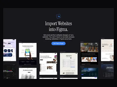 Dark Hero Section ✨ design landing landing page minimal saas ui web design