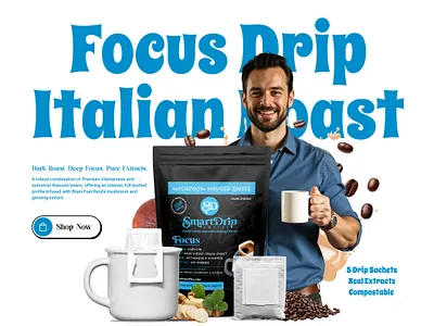 Custom Shopify Storefront for a Bold, Brew-Focused Coffee Brand agency branding coffee creative custom design design ecommerce food health landing page mushroom natural online business popular recent shopify web design web page design website design