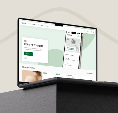 Lyfja graphic design rebrand ui ux uxui web design