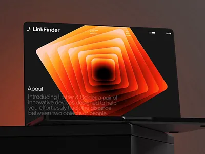 LinkFinder About after effects animation concentric draw on fire flame geometric gradient heat map hotter minimal product scroll animation spin spiral temperature text animation web design