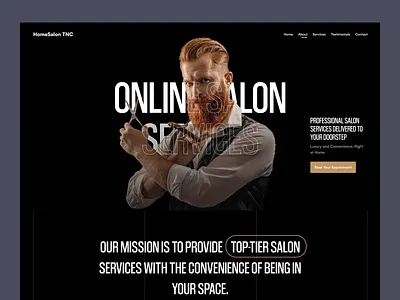 HomeSalon TNC - Home Salon Service Webflow Template beauty service hair home salon home salon website online salon service salon salon services webflow webflow template