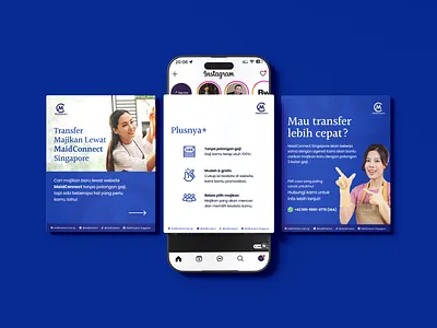 Maid Connect Social Media Posts creative ads graphic design instagram poster social media