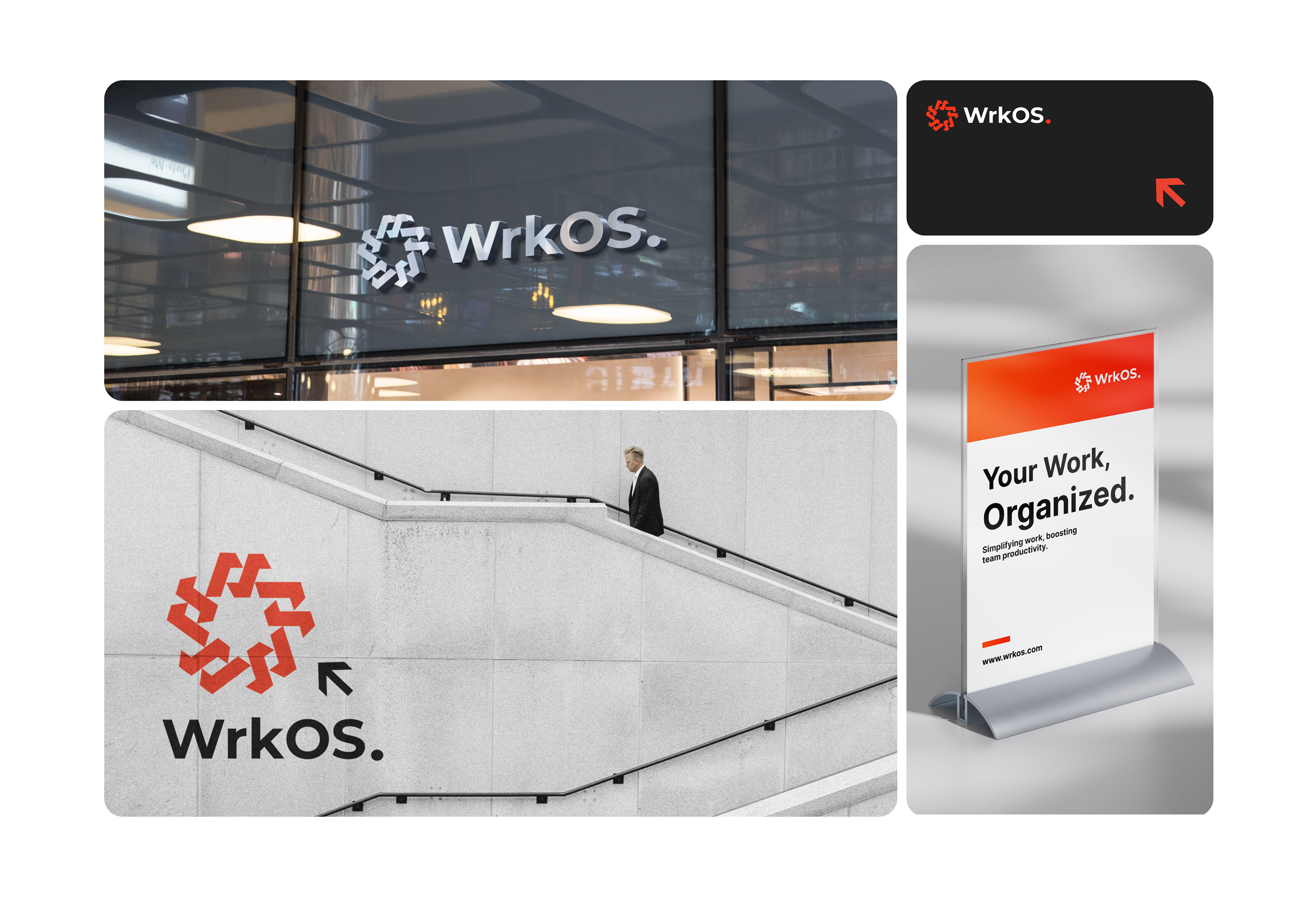 WrkOs.- Logo Branding logo branding logo design minimal logo mordern logo portfolio website wrkos website