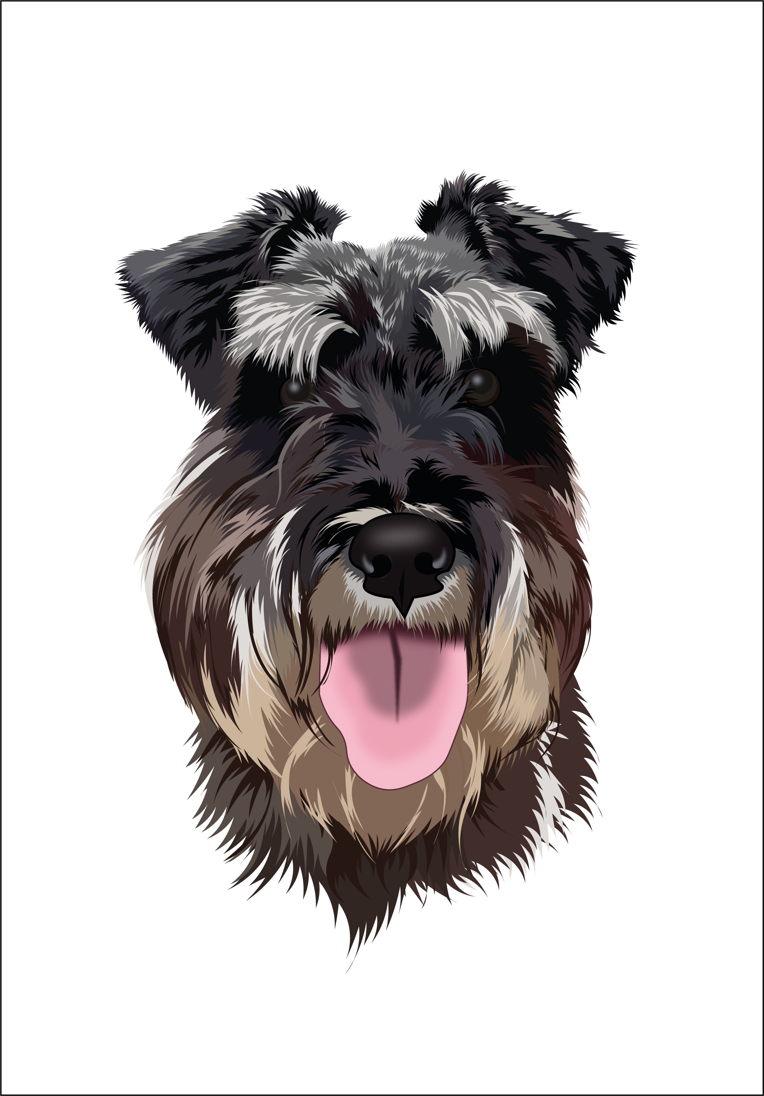 Ernest art digitalart dog illustration portrait vector