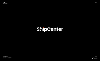 Logo - ShipCenter brand identity courier service logo logo design logofolio tech branding visual identity