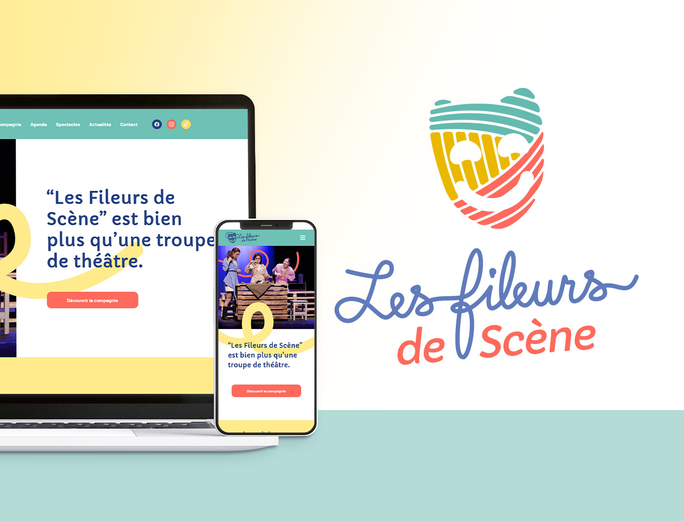 Les Fileurs de Scène - Website design figma graphic design identity logo responsive theater ui uiux userinterface webdesign website wordpress