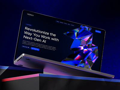 VERSO ai website landing page technology website ui ui design web website website design