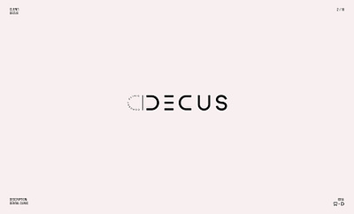 🦷 Decus Concept Studio Logo branding design designinspiration freelancedesigner graphicdesigner identity logo logofolio logotype