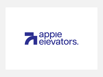 Apple Elevators – Logo Design aboxagency apple elevators auto walks brand identity branding customized logo design elevators escalator logo logo design