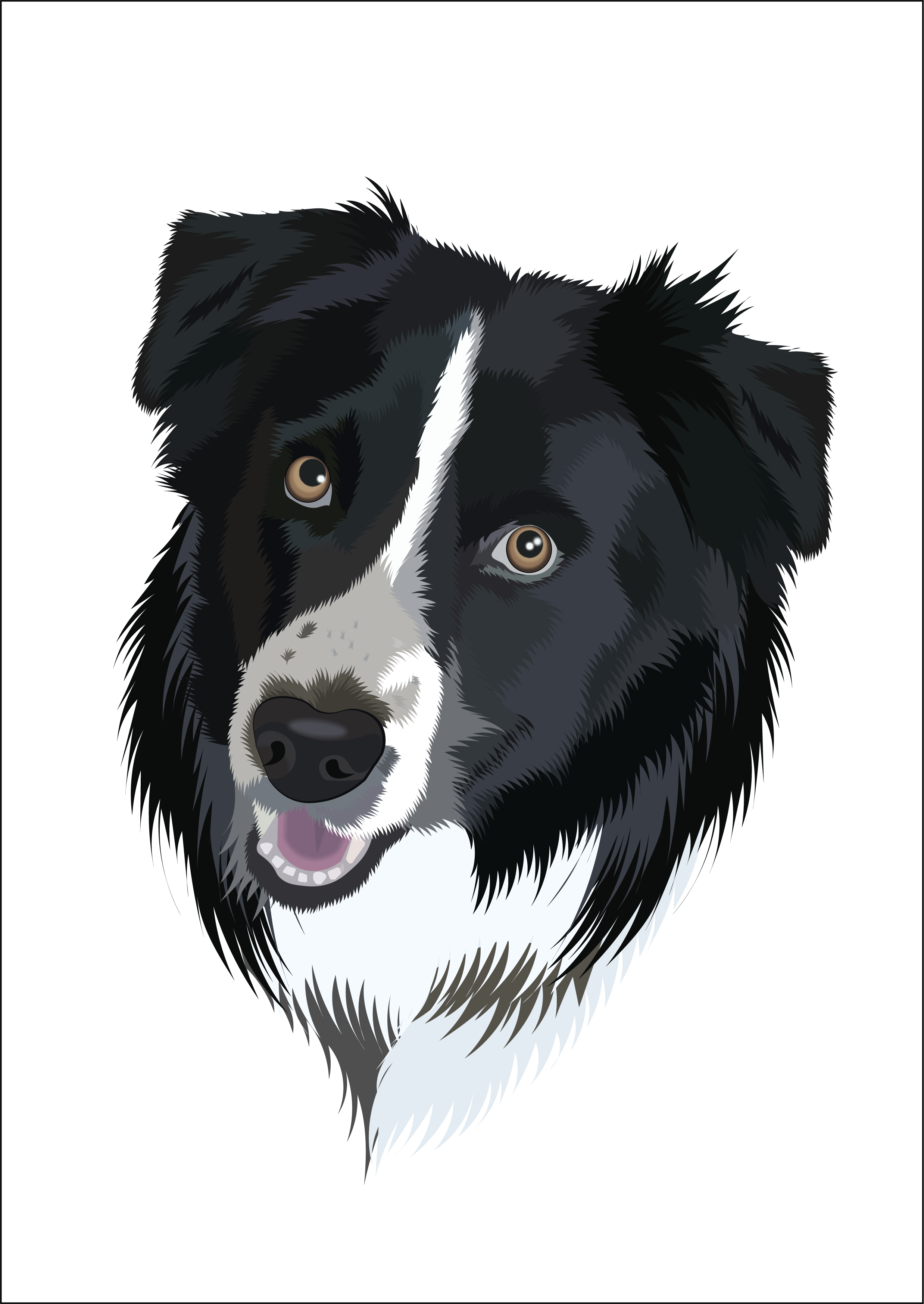 Marian art digitalart dog illustration portrait vector