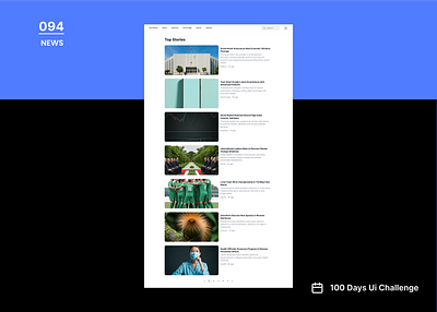DailyUIchallenge Day 094/100 Prompt: NEWS ui