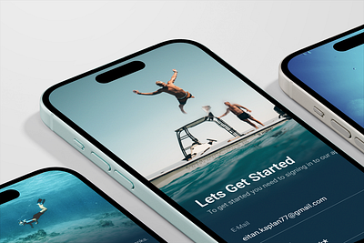 Dive App UI dive application design