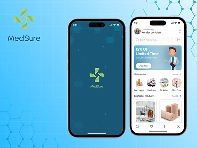 MedSure - Pharmacy Mobile App design figma minimal ui ui design uiux ux