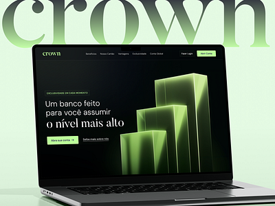 Crown Bank bank banking design finance landing page ui uiux user experience user interface web web design website