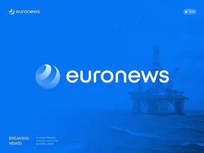 Euronews Rebranding Concept ai blockchain branding crypto event globe gradient icon identity lepisov lettering logo news rebrand show tv web3