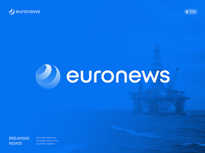 Euronews Rebranding Concept ai blockchain branding crypto event globe gradient icon identity lepisov lettering logo news rebrand show tv web3