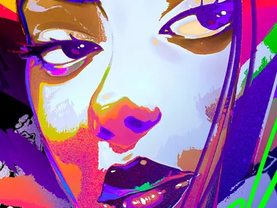 Simulacra Beauty details abstract art artwork digital digital art drawing female girl illustration love painting portrait procreate visual art