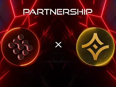 Crypto Web3 partnership video, partnership animation animation banner crypto banner video crypto partnership cryptocurrency partnership animation partnership design partnership video red animation crypto web3 red