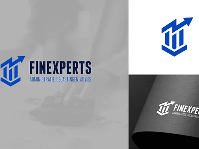 FINEXPERTS FINANCE COMPANY LOGO DESIGN 3d animation branding company design finance financial fineexperts graphic design illustration investment logo minimal modern motion graphics typography ui ux vector