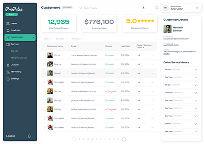 Customer Management & Support Dashboard – B2B SaaS UI Design admindashboard b2btools crmdesign customersupport dashboardui dribbble enterpriseui figma minimalui productdesign saasdesign servicetickets ui uidesign uxdesign webappdesign