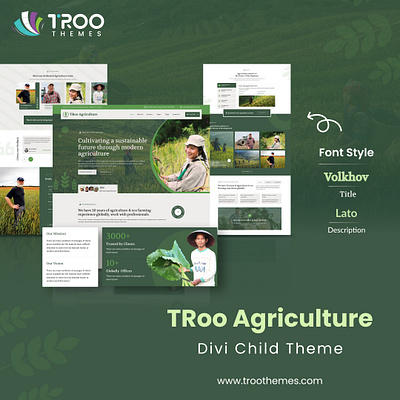 TRoo – Divi Agriculture Child Theme agribusinesssolutions agriculturewebsite agritechwebsite divichildtheme diviforfarms divitemplates divithemedesign ecofriendlydesign farmwebsitedesign fastloadingtheme multipurposedivitheme organicbusinesstheme responsivewebtheme sustainablebranding