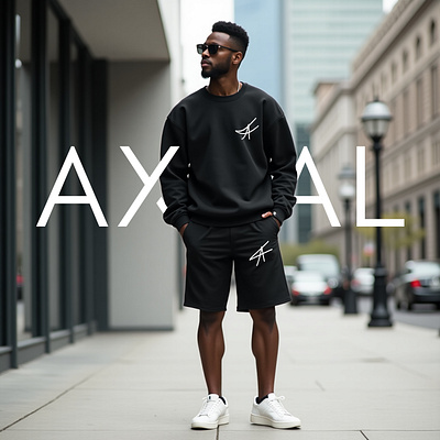 Axial (Branding) black brand identity brand model branding corporate identity graphic design graphics logo logo design minimalist minimalist logo model model branding shit shorts sweart shirt vector