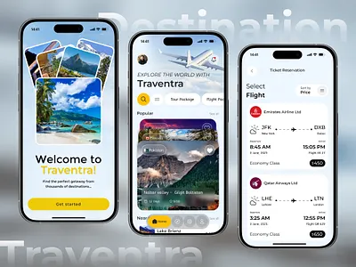 Traventra Travel App | Ai TracMobile App Design clean ui design figma figma app design flight booking app minimal app design mobile app design mobile app inspiration mobile ui design modern mobile ui responsive app design travel app travel app concept travel app ui ux travel booking ui ui trends 2025 ui ux design user interface