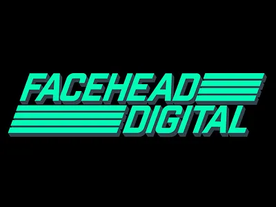 Facehead Digital branding digital graphic graphic design type