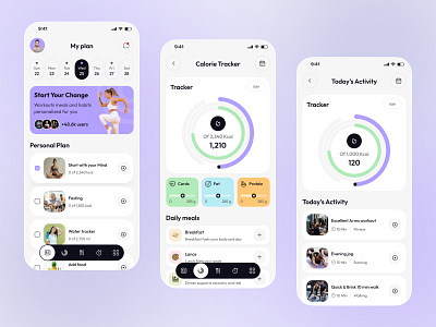AI-Powered Smarter Body App Design activity tracker app design calorie tracker design fitness booking fitness ui health coaching mobile mobile app mobile app design mobile ui wellness app workout planner