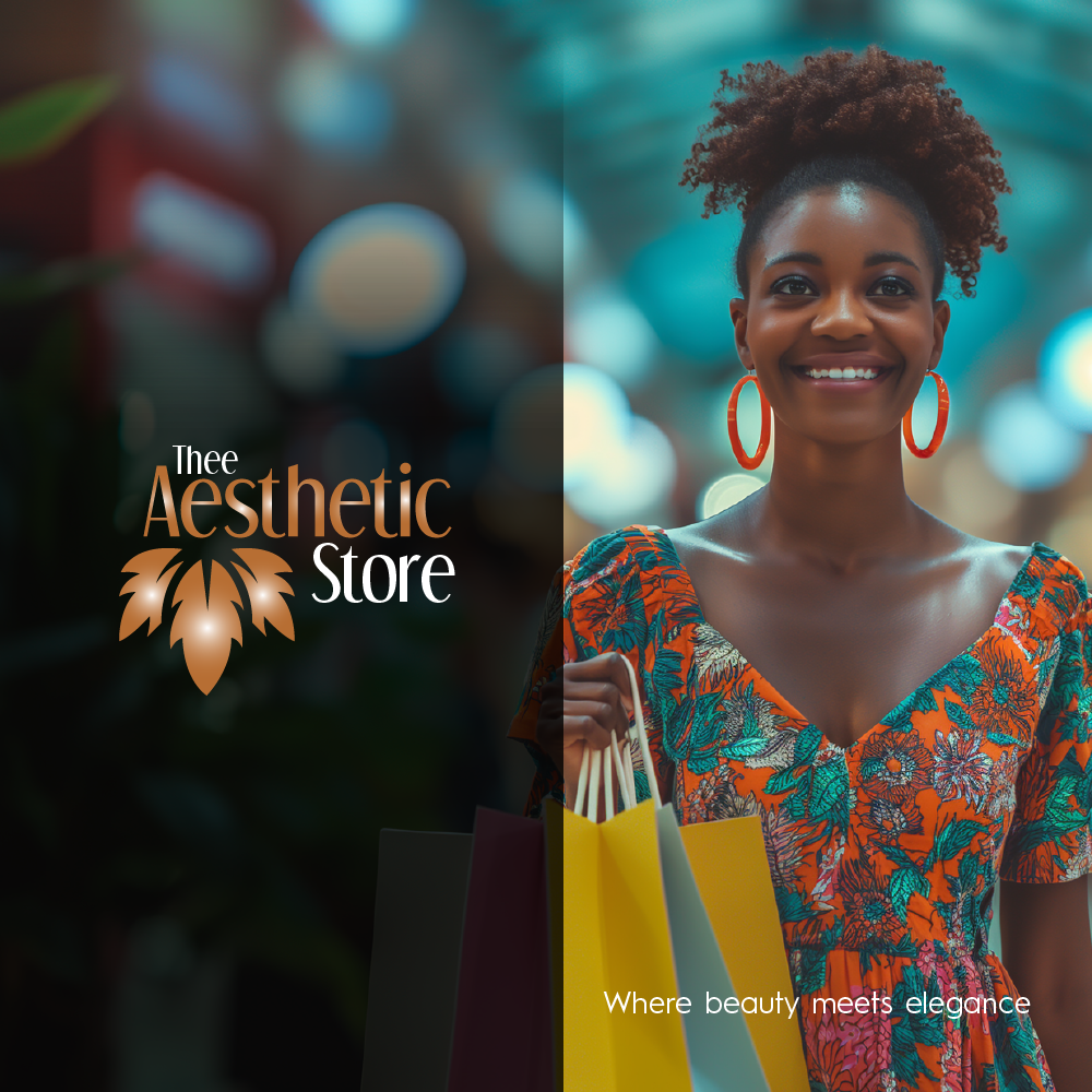 Thee Aesthetic Store Logo & Brand Identity. branding graphic design logo