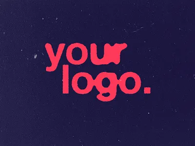 Melted Print Text Effect halftone vibes