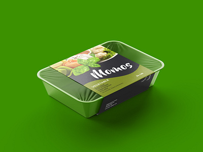 Food Container Label Design box design branding container container design design designs foodpackaging graphic design label label design labels momos packaging packaging design productdesign