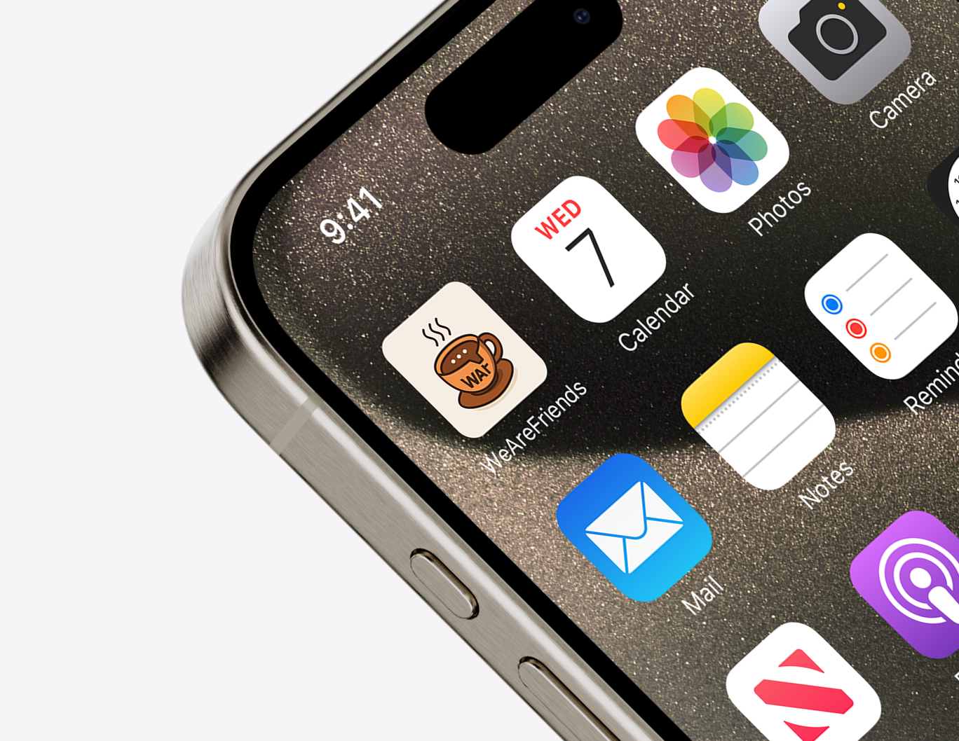 Logo Design – WAF: WeAreFriends app icon app logo brand design brand identity branding design graphic design logo logo design social app icon social icon social media social media logo