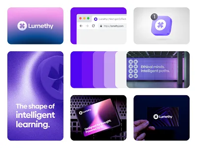 Lurnethy — AI-Powered EdTech Visual Identity Exploration ai brandexploration brandidentity branding creativedirection edtech ethicalai futurelearning futuristicdesign logodesign minimalbranding visualidentity