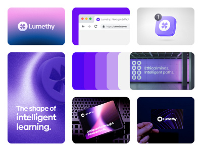 Lurnethy — AI-Powered EdTech Visual Identity Exploration ai brandexploration brandidentity branding creativedirection edtech ethicalai futurelearning futuristicdesign logodesign minimalbranding visualidentity