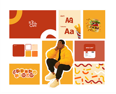 bunz cafe branding graphic design logo