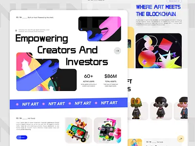 Crypto/NFT crypto graphic design landingpage nft ui uiux website