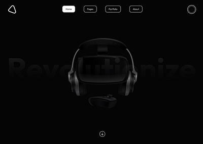 Pixel - A Minimal Virtual-Reality landing page landing page minimal web design