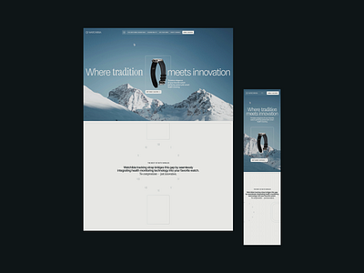 Smart Strap Product Landing Page adaptive design composition design hero screen hero section minimal mobile design modern website ui uiux web development webdesign website