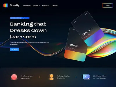 Fintech Landing page Website website