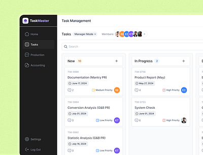 📋 TaskMaster – Modular Project Tracker app branding dashboard design desktop illustration management mobile app product product design task team tracker ui uidesign ux uxdesign