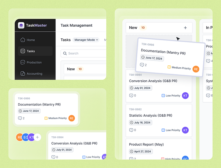 📋 TaskMaster – Modular Project Tracker by Honeycomb Software on Dribbble